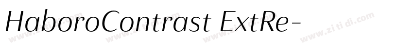 HaboroContrast ExtRe字体转换